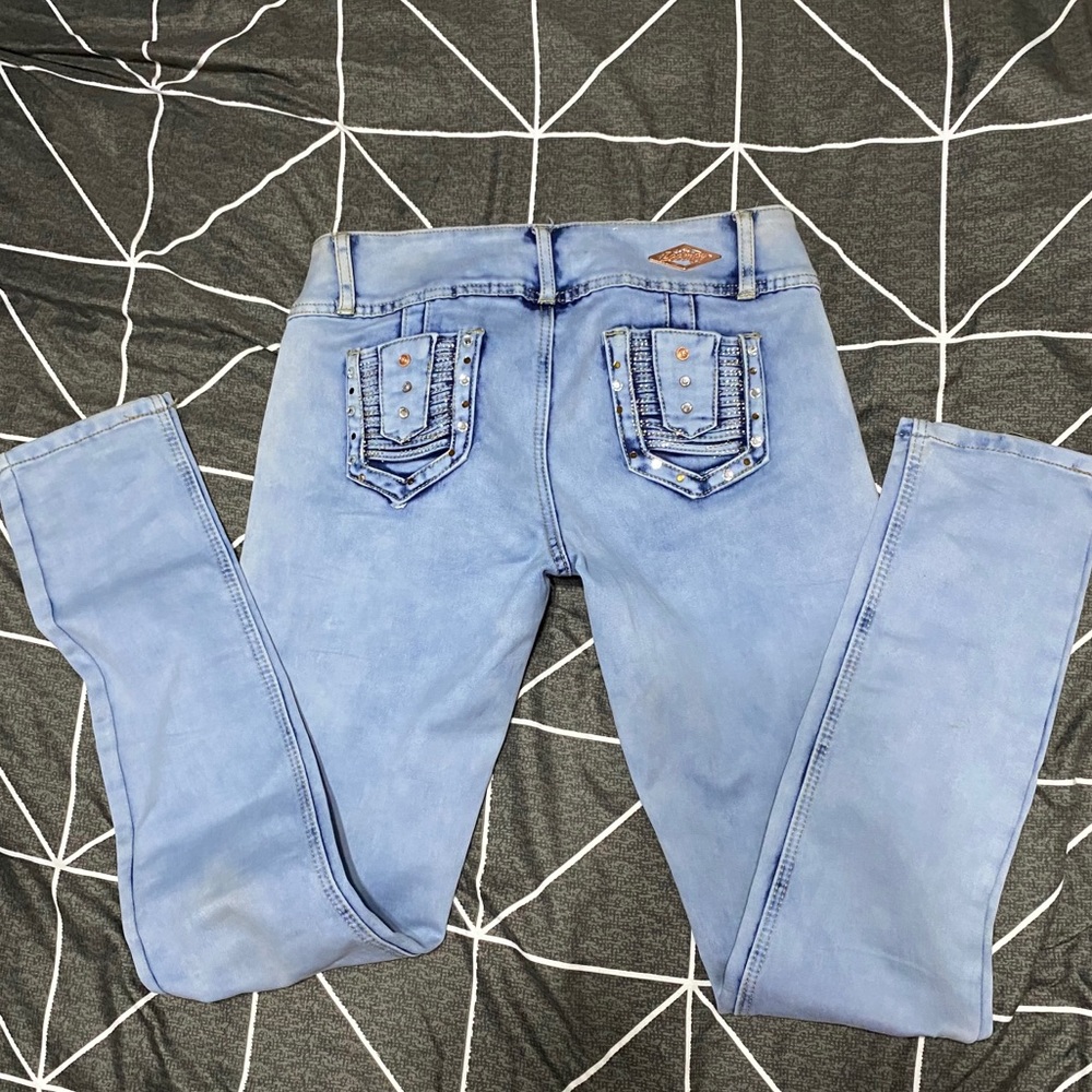 Zoompy Jewelled Pocket Skinny Jeans